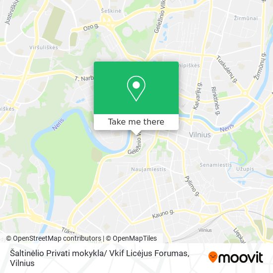 Карта Šaltinėlio Privati mokykla/ Vkif Licėjus Forumas