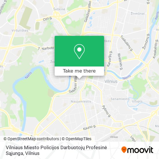 Vilniaus Miesto Policijos Darbuotojų Profesinė Sąjunga map