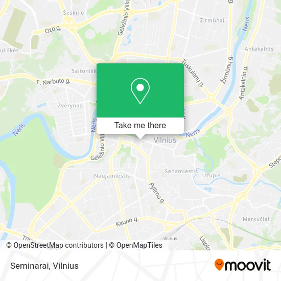 Карта Seminarai