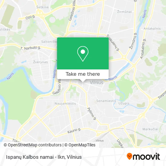 Карта Ispanų Kalbos namai - Ikn