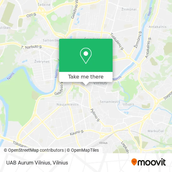 Карта UAB Aurum Vilnius