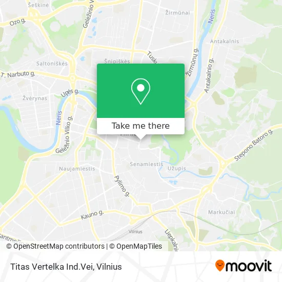 Карта Titas Vertelka Ind.Vei