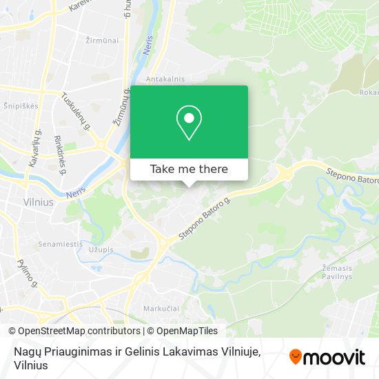Карта Nagų Priauginimas ir Gelinis Lakavimas Vilniuje