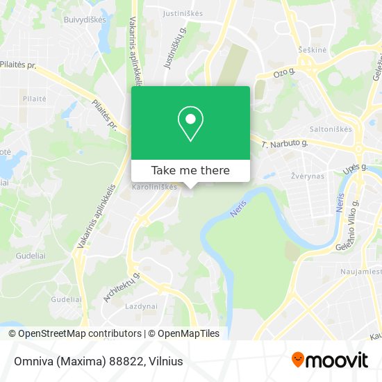 Omniva (Maxima) 88822 map