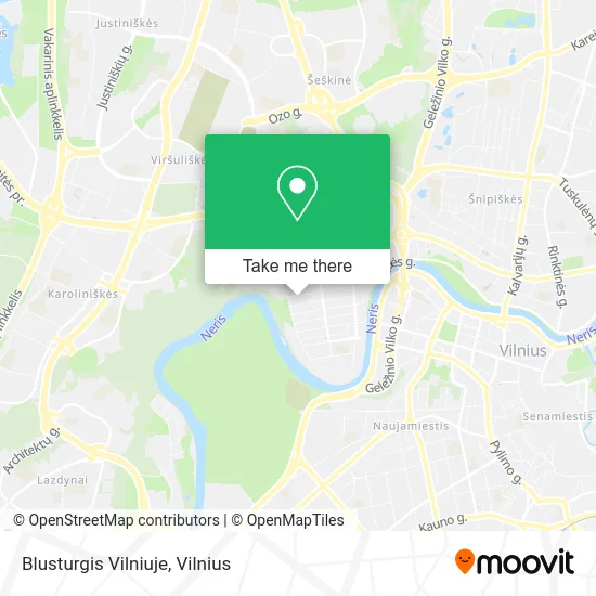 Карта Blusturgis Vilniuje
