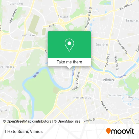 I Hate Sushi map