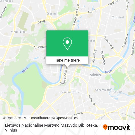 Lietuvos Nacionaline Martyno Mazvydo Biblioteka map