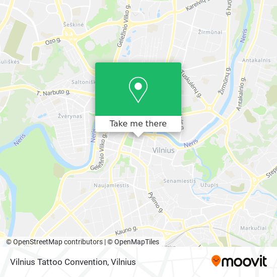 Vilnius Tattoo Convention map