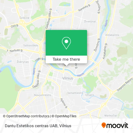 Карта Dantu Estetikos centras UAB