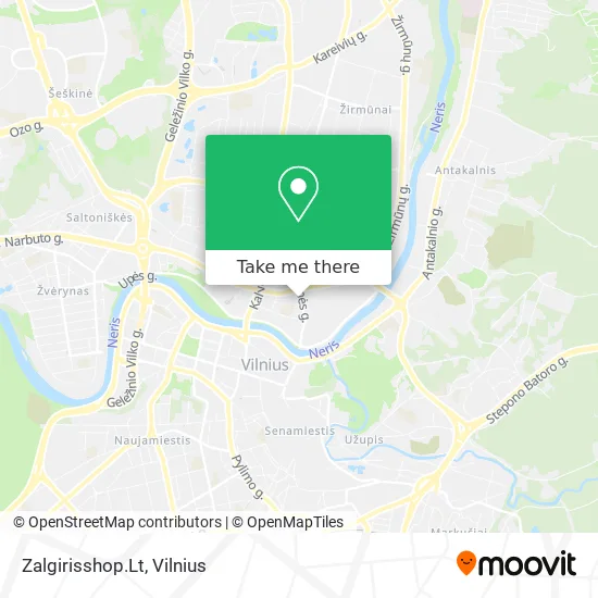Карта Zalgirisshop.Lt