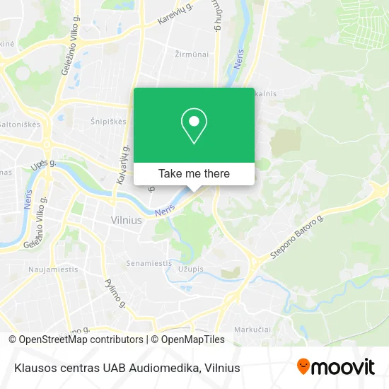 Карта Klausos centras UAB Audiomedika