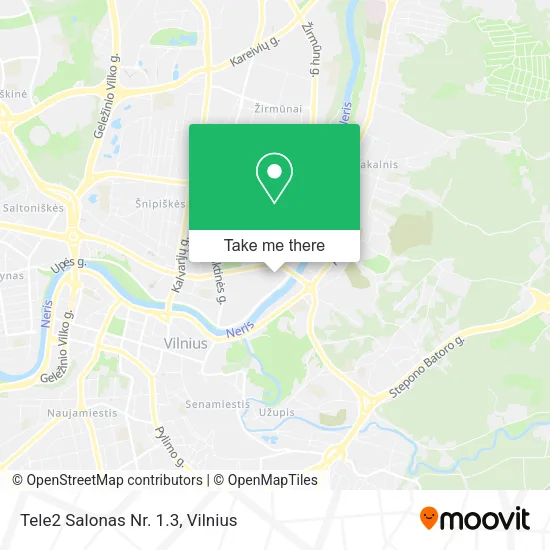 Карта Tele2 Salonas Nr. 1.3