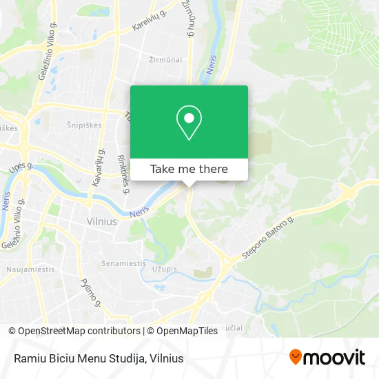 Карта Ramiu Biciu Menu Studija