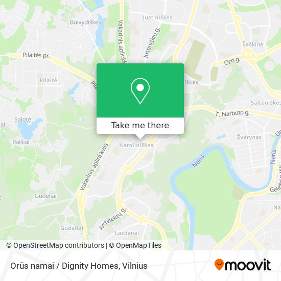 Orūs namai / Dignity Homes map
