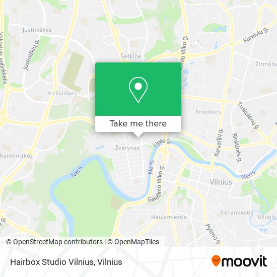 Hairbox Studio Vilnius map