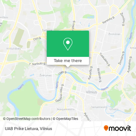 Карта UAB Prike Lietuva