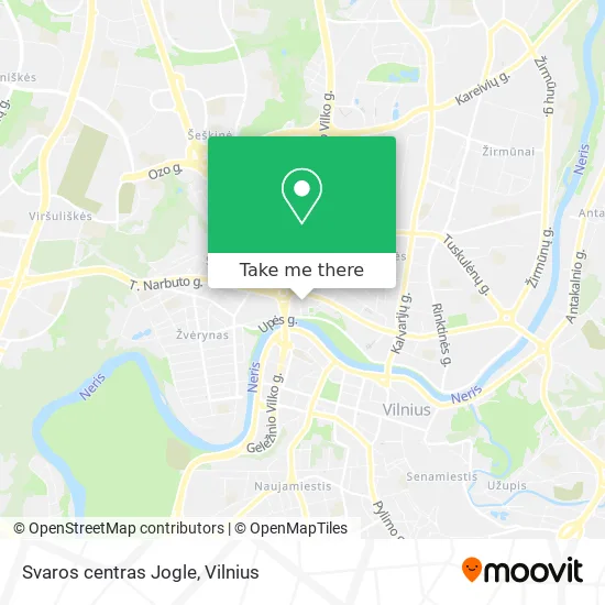 Svaros centras Jogle map