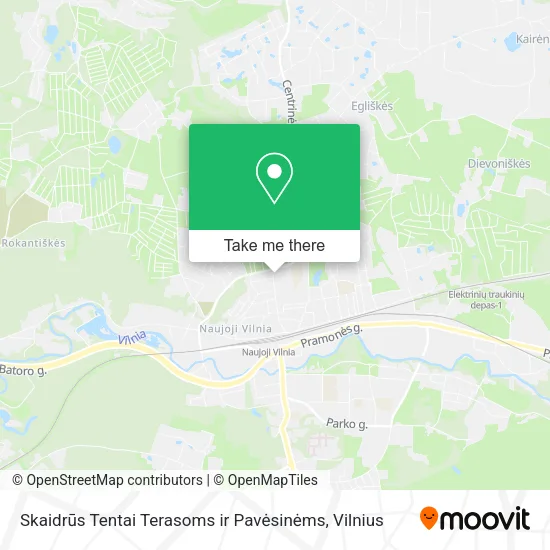 Карта Skaidrūs Tentai Terasoms ir Pavėsinėms