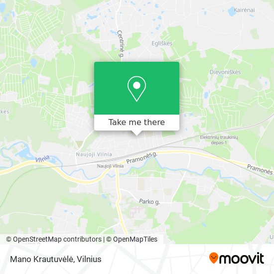 Mano Krautuvėlė map