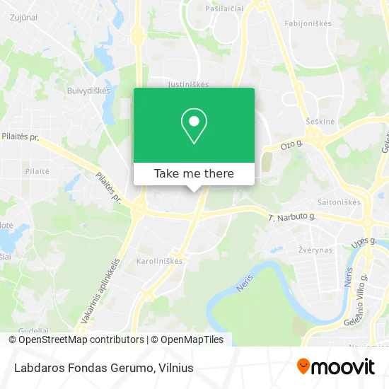 Карта Labdaros Fondas Gerumo
