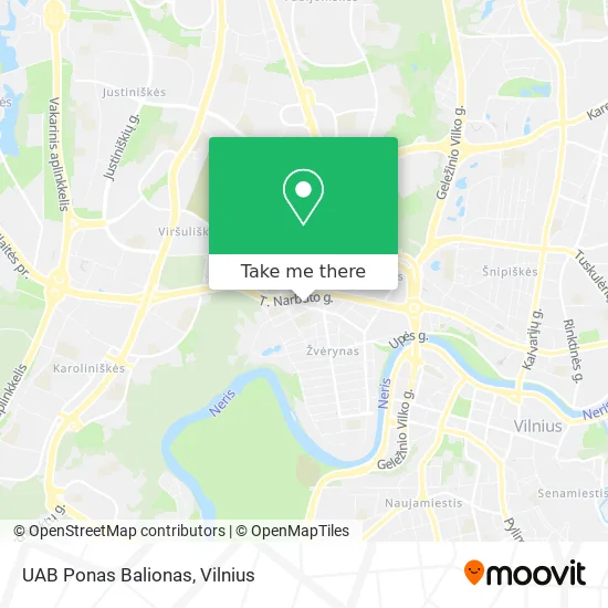 Карта UAB Ponas Balionas