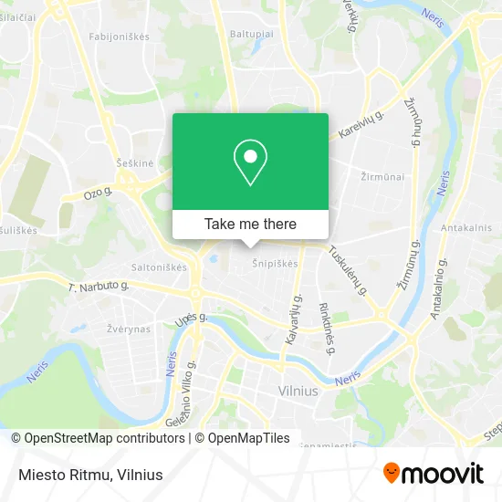 Карта Miesto Ritmu