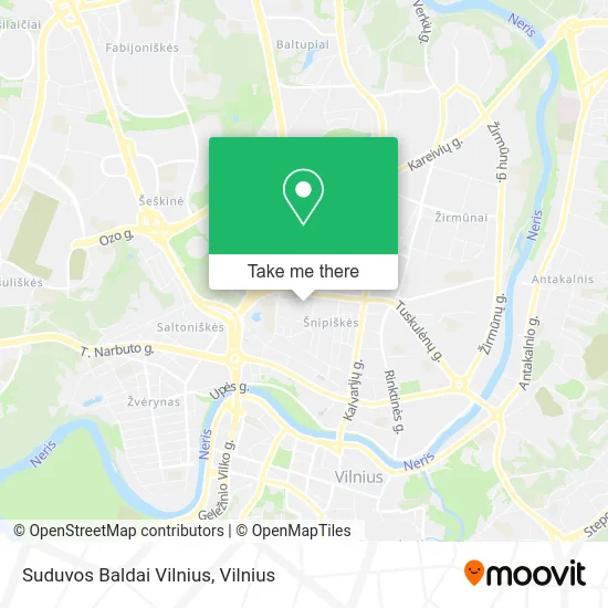 Карта Suduvos Baldai Vilnius
