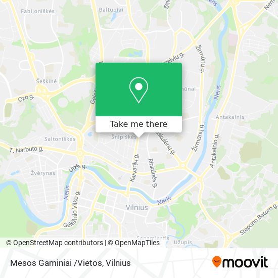 Mesos Gaminiai /Vietos map