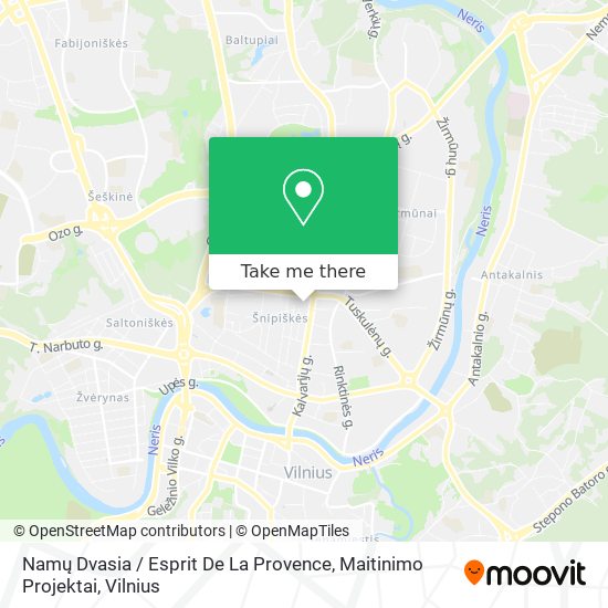 Карта Namų Dvasia / Esprit De La Provence, Maitinimo Projektai