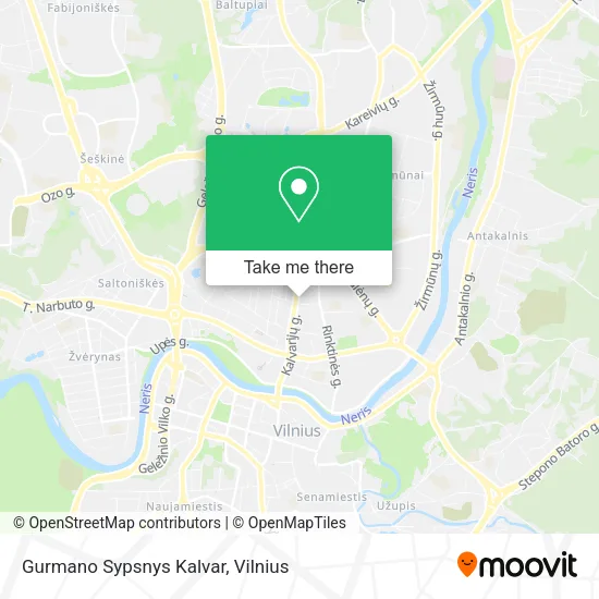 Карта Gurmano Sypsnys Kalvar