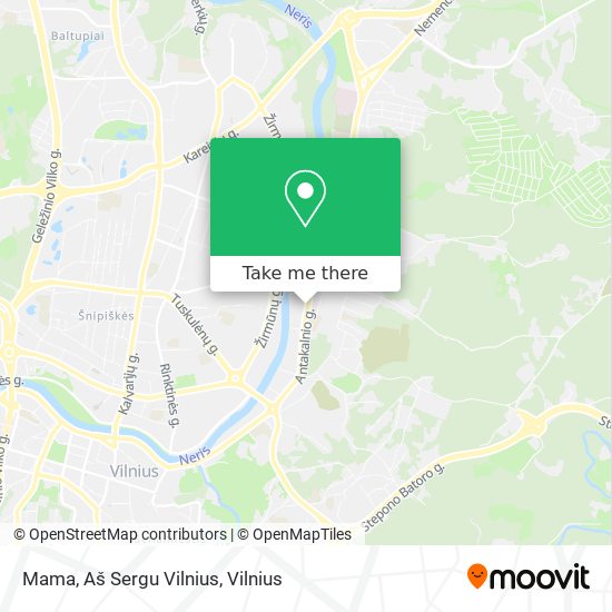 Mama, Aš Sergu Vilnius map