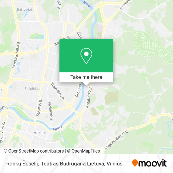 Карта Rankų Šešėlių Teatras Budrugana Lietuva