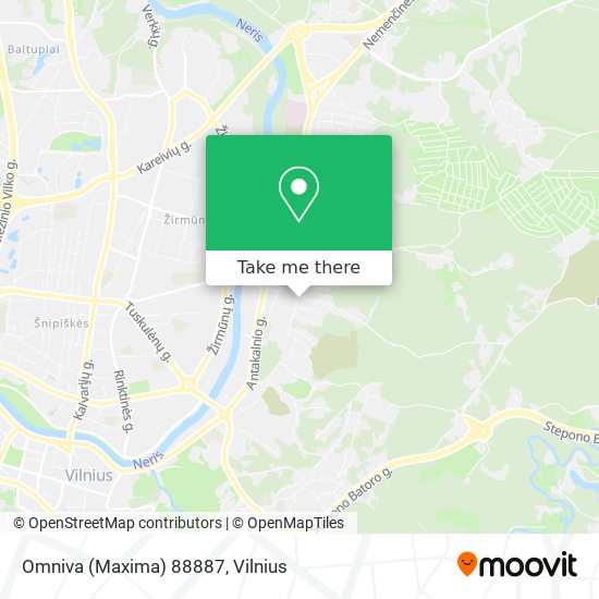 Omniva (Maxima) 88887 map