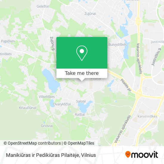 Manikiūras ir Pedikiūras Pilaitėje map