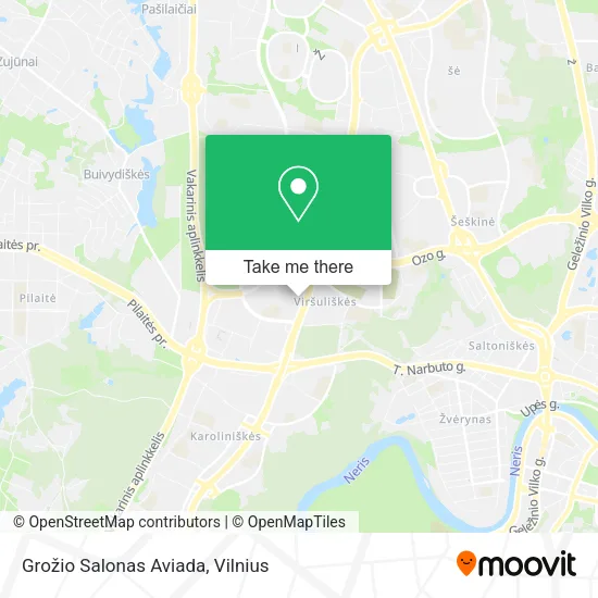 Карта Grožio Salonas Aviada