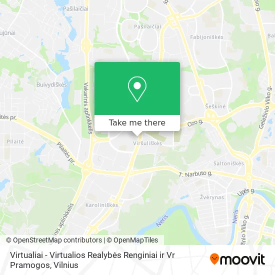 Карта Virtualiai - Virtualios Realybės Renginiai ir Vr Pramogos