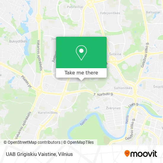 Карта UAB Grigiskiu Vaistine