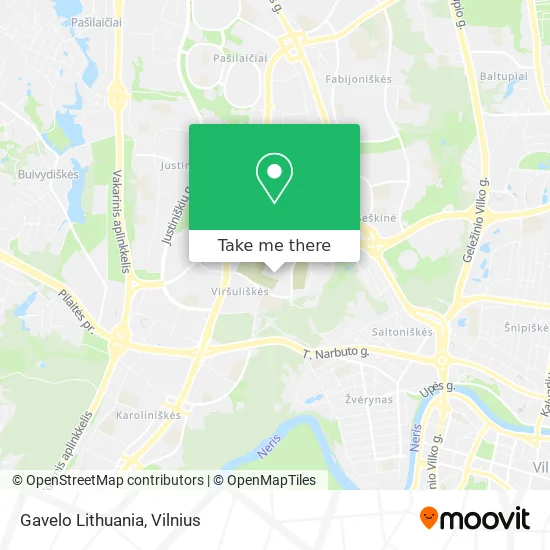 Gavelo Lithuania map