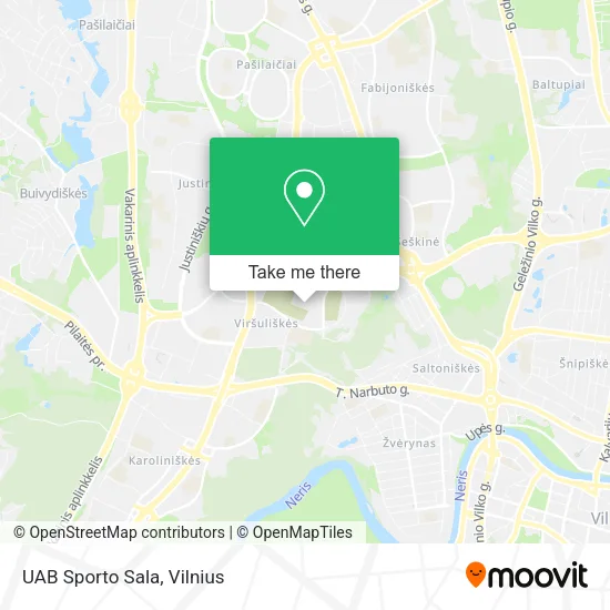 Карта UAB Sporto Sala