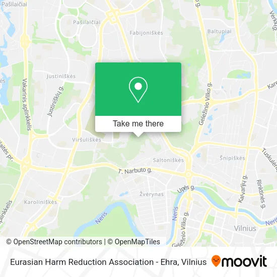 Карта Eurasian Harm Reduction Association - Ehra
