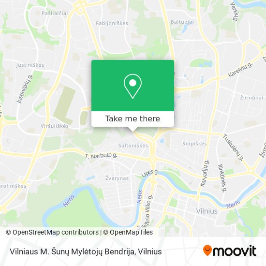 Vilniaus M. Šunų Mylėtojų Bendrija map