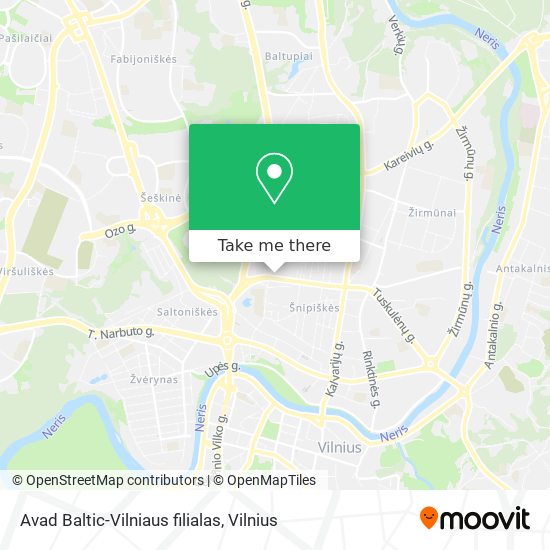 Avad Baltic-Vilniaus filialas map