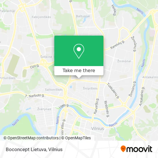 Карта Boconcept Lietuva