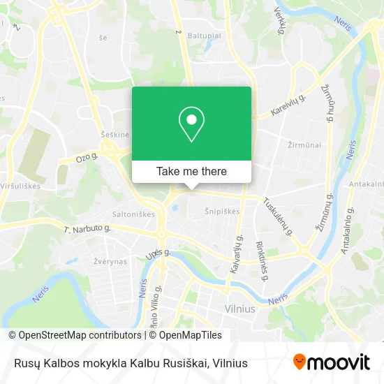 Карта Rusų Kalbos mokykla Kalbu Rusiškai