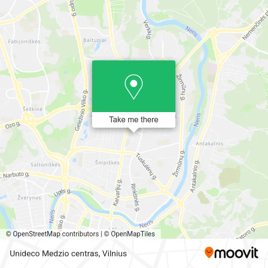 Карта Unideco Medzio centras