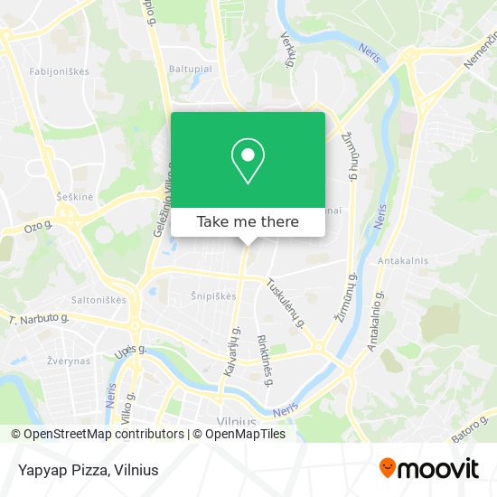 Yapyap Pizza map