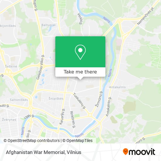 Afghanistan War Memorial map