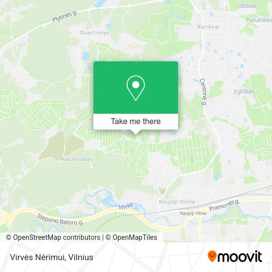 Карта Virvės Nėrimui