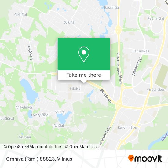 Omniva (Rimi) 88823 map