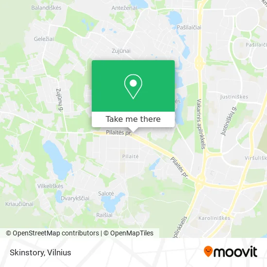Skinstory map